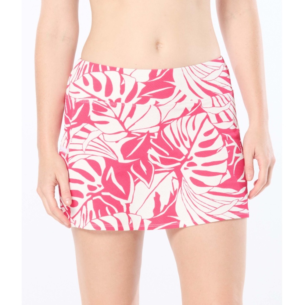 BEACH HOUSE PRINTED EMMA SWIM SKORT - JUNGLE PALMS ROSE - Picture 9 of 9